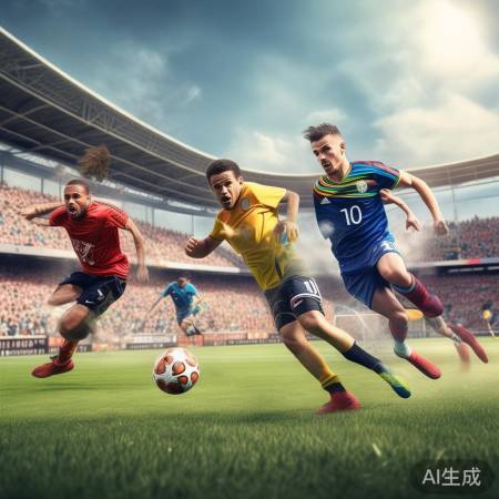 足球盛宴中的艺术瞬间