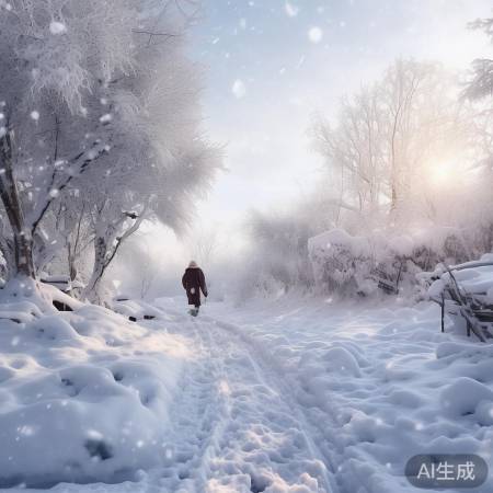 威海雪景，童话世界