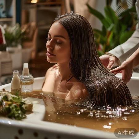 头发护理要点：温和染发，温水洗