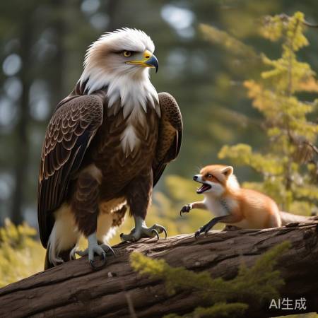 福宝赶鸟，动物护领地本能