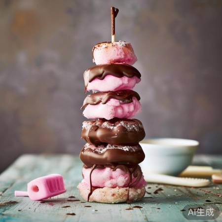 巧克力麻薯糖葫芦，美味健康两相