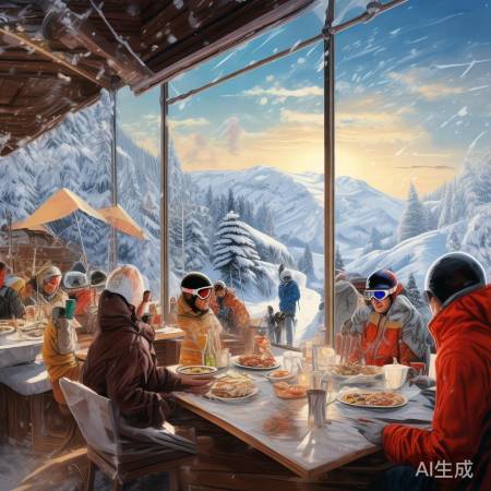 滑雪场美食，冷风别忘保暖