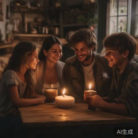 家庭温馨,共度喜怒哀乐