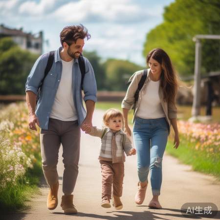 家庭陪伴,快乐笑容