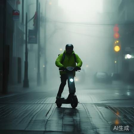 雾中送餐热情不减