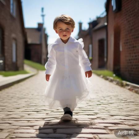 11岁童子军穿婚纱挑战