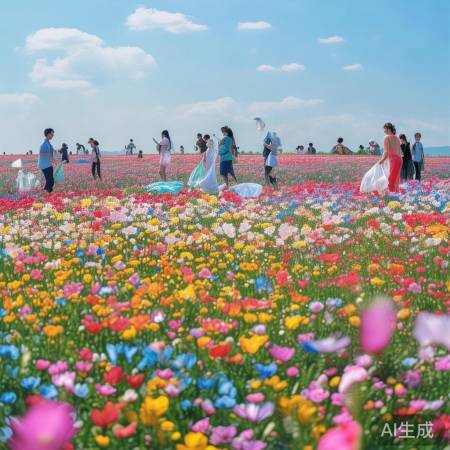 保护环境，花海更浪漫