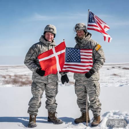 丹美友谊，冰雪军演暖聚