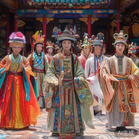 戏曲服饰,色彩斑斓