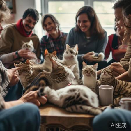 猫与人类和谐共舞