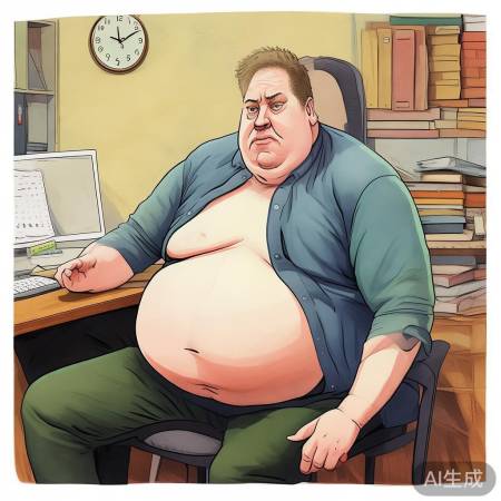 久坐危害大：肥胖、肌肉松弛、心