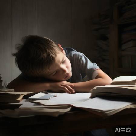 熬夜苦读少年晕倒