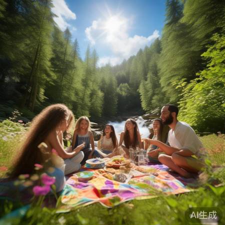 “大自然美景，心情愉悦”