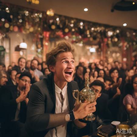 宋威龙庆功泪洒现场