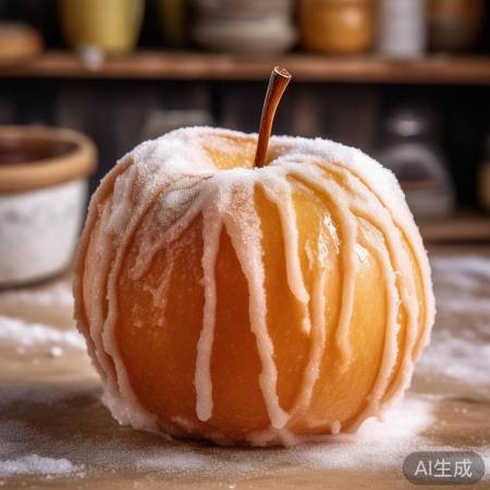 江宁婆婆糖霜苹果，自然美味