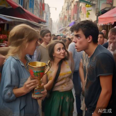 儿子怒质问，妈妈为争光笑。