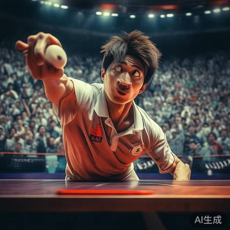 乒乓球高手魅力足