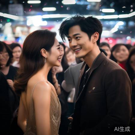 华裔男星刘宪华与刘嘉玲互动眼神