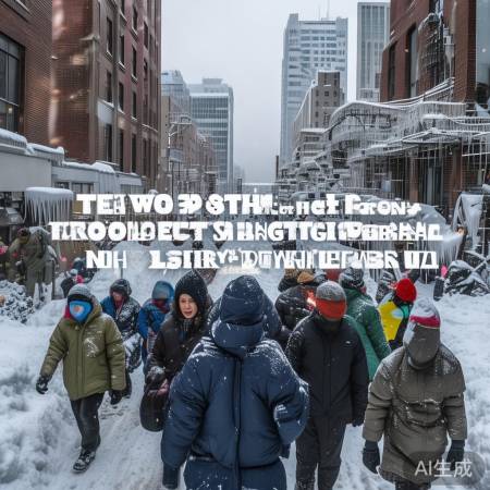 寒潮来袭,北雪南风刺骨