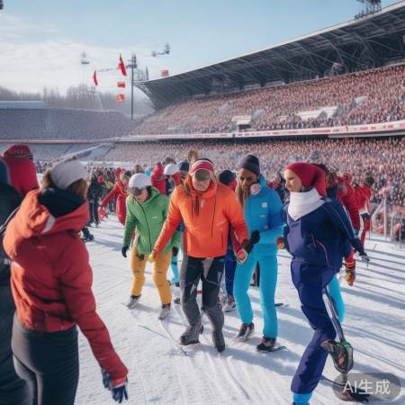 运动员拼搏感人