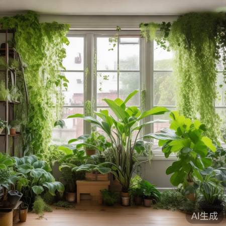 绿植点缀家居，美化环境
