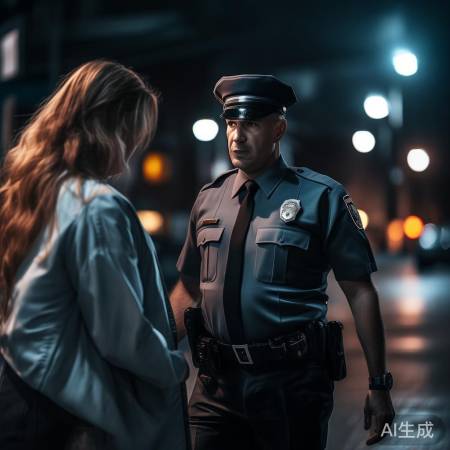 警方抓获违法女士