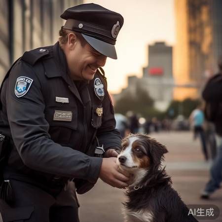 警察叔叔,爱心守护者