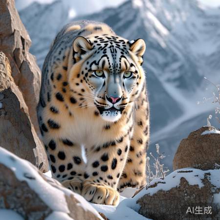 雪豹守护者，野外需谨慎