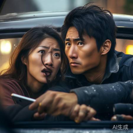 华裔男女紧急停车施救