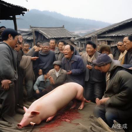 网友看法不一,杀猪宴变杀猪场