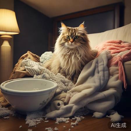 猫咪“创意”上厕所