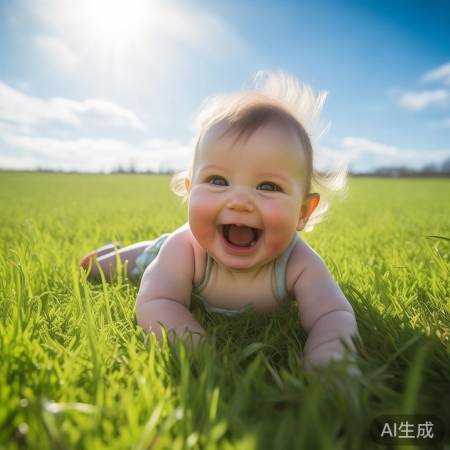 宝宝快乐如春日阳光