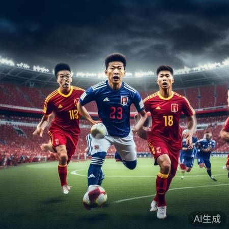 U23国足激战日本,拼搏精神显