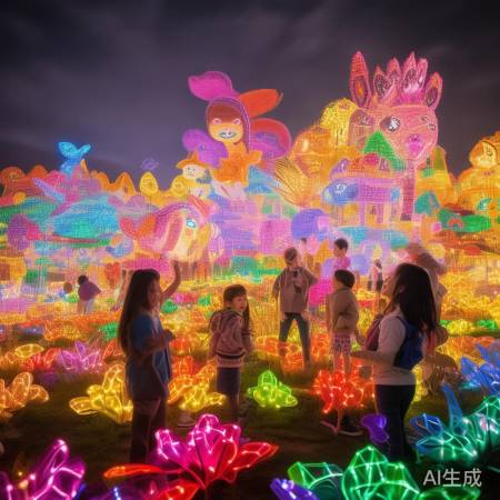 彩灯进化，童话世界热闹非凡