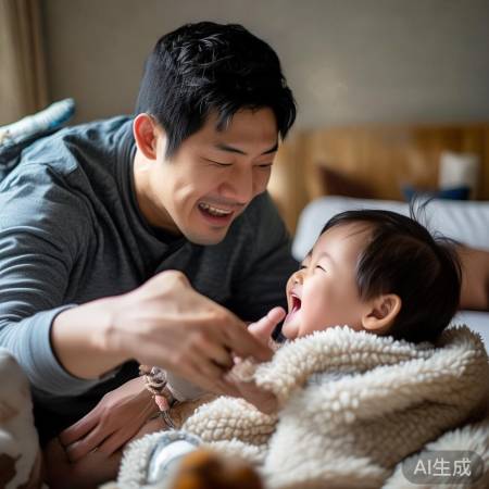 周渝民甜蜜互动,父爱满满