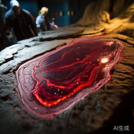 恐龙血迹化石奇特