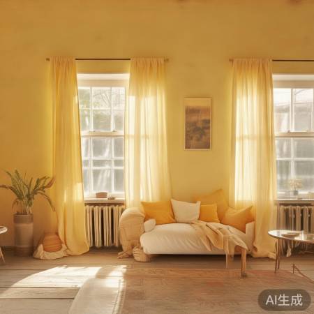 暖黄色家居,阳光幸福空间