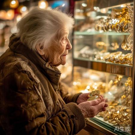 阿姨商场购金条