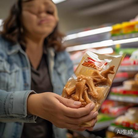 鸡爪包装破洞，辣度不足