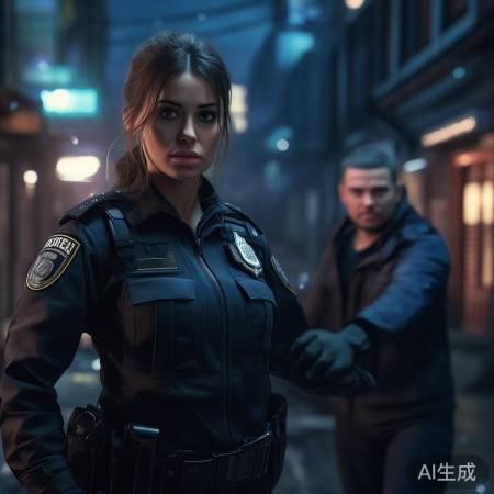 女警英勇，严惩犯罪