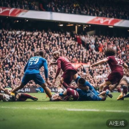 “激情足球,场面失控”