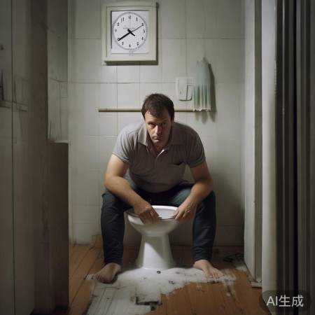 男子如厕不良习惯