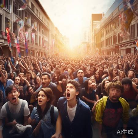 热闹集市,紧张气氛