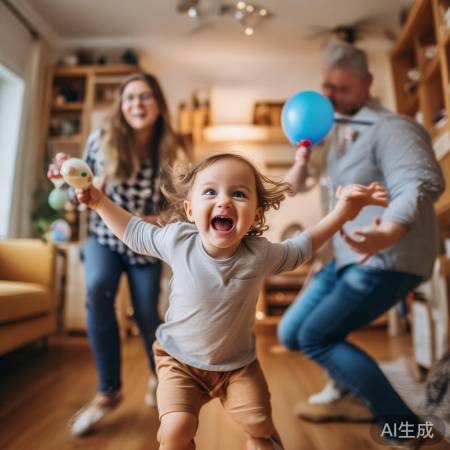 “父母宠爱,孩子笑成长有料”