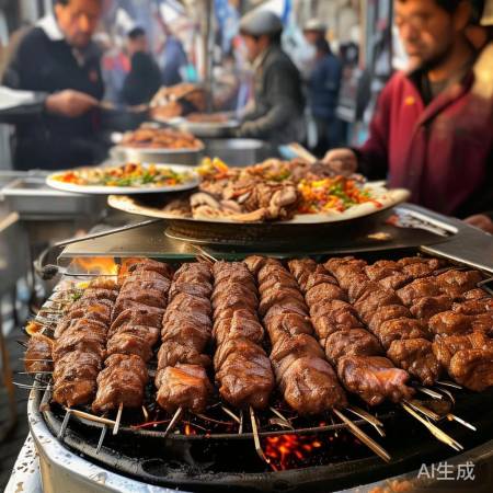 伊朗美食:羊肉串香、薄饼脆香