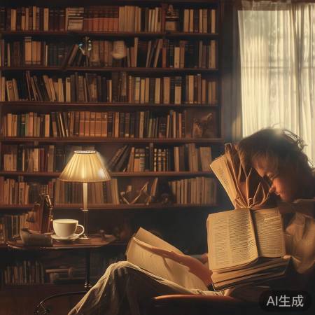 “忙中读书,乐在其中。”