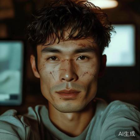 快乐男声冠军，岁月沧桑脸伤曝光