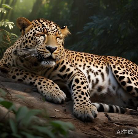 豹子腹部长洞之谜