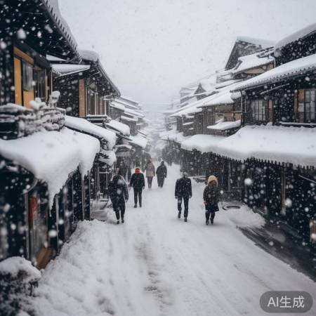 日本全国强降雪，积雪厚超半米