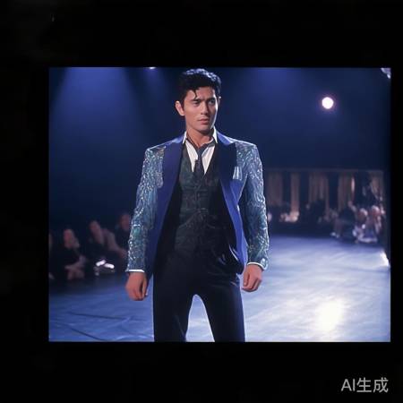 陈楚生晚礼服秀自信魅力